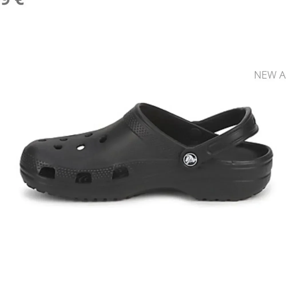 Crocs Kids Black Classic Pull On Back Straps Clog Size C9